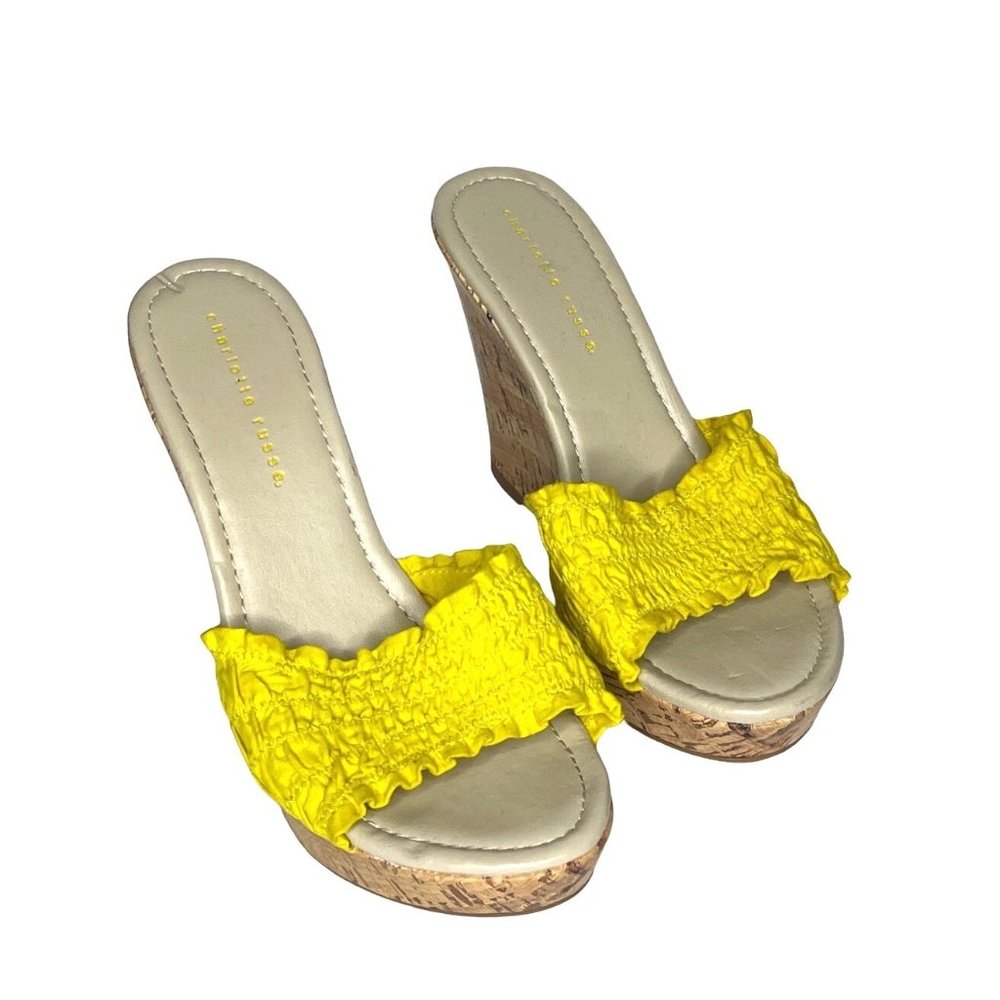 Charlotte Russe wedges heels 5 - 5.5 Posh Show SB8